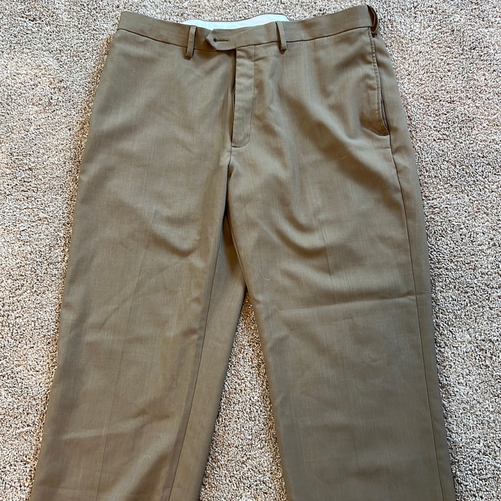 Hagger classic fit khaki dress pants. 36X 29.